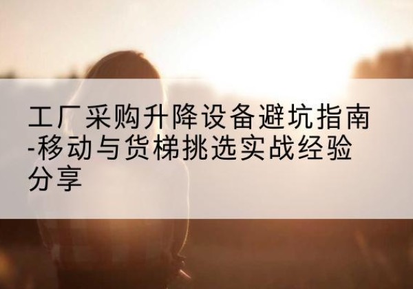 新源移动式升降机怎么选-工厂采购升降设备避坑指南-移动与货梯挑选实战经验分享