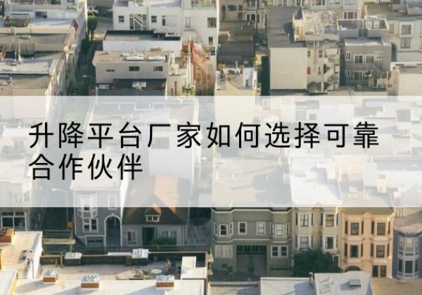 新源升降平台厂家-如何选择可靠合作伙伴